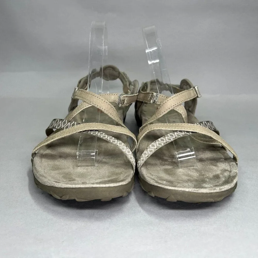 Merrell Terran Lattice II Sandal Women 10 Tan‎ Athletic Outdoor Hiking Flip Flop